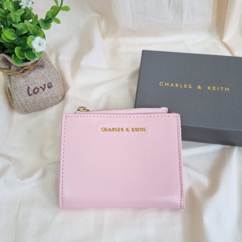 DOMPET CK WANITA WALLET KAROL MINI TOP ZIP