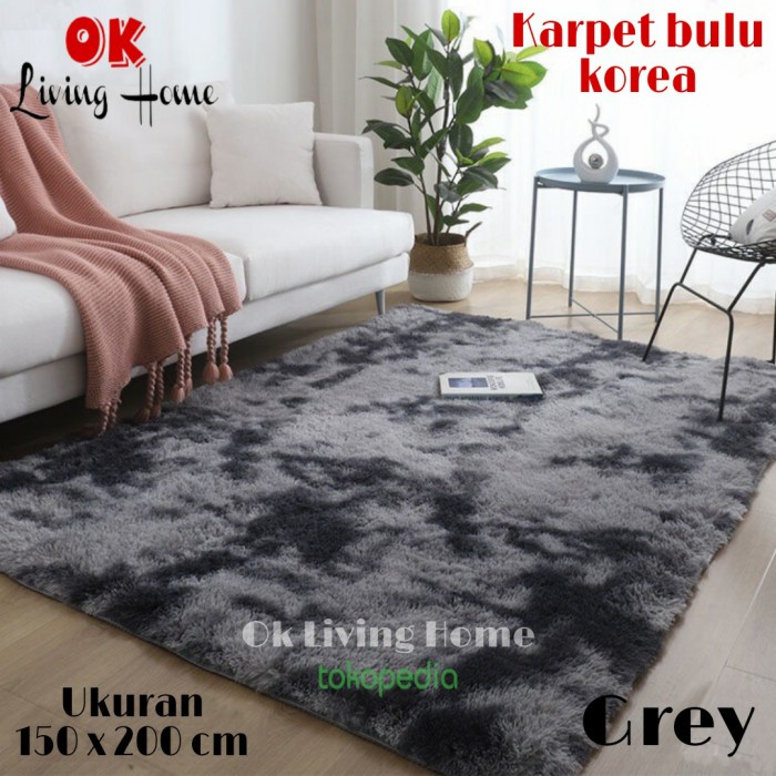 Karpet bulu, karpet bulu korea, karpet bulu halus, karpet bulu premium