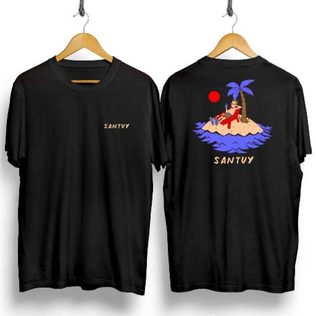 Fourfashion - Kaos Pria / Kaos Distro SANTUY di Pantuy CN17