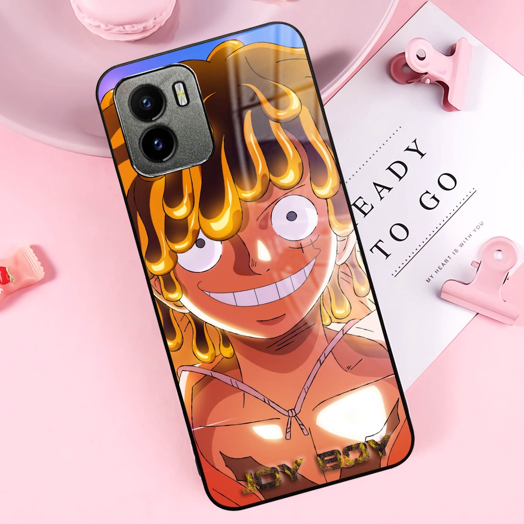 Case Glossy Vivo | Y15s | Y01 | Casing Kilau Hp | Motif AnIme One Piece Luffy Gear5