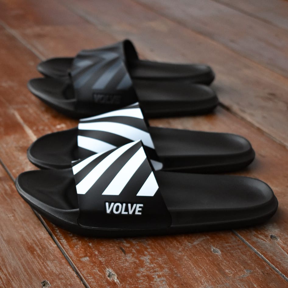 RAYAS WHITE  |FORIND x Volve| Sandal EVA Ringan Slop Jepit Santai Simple Pria/Men Sendal Footwear