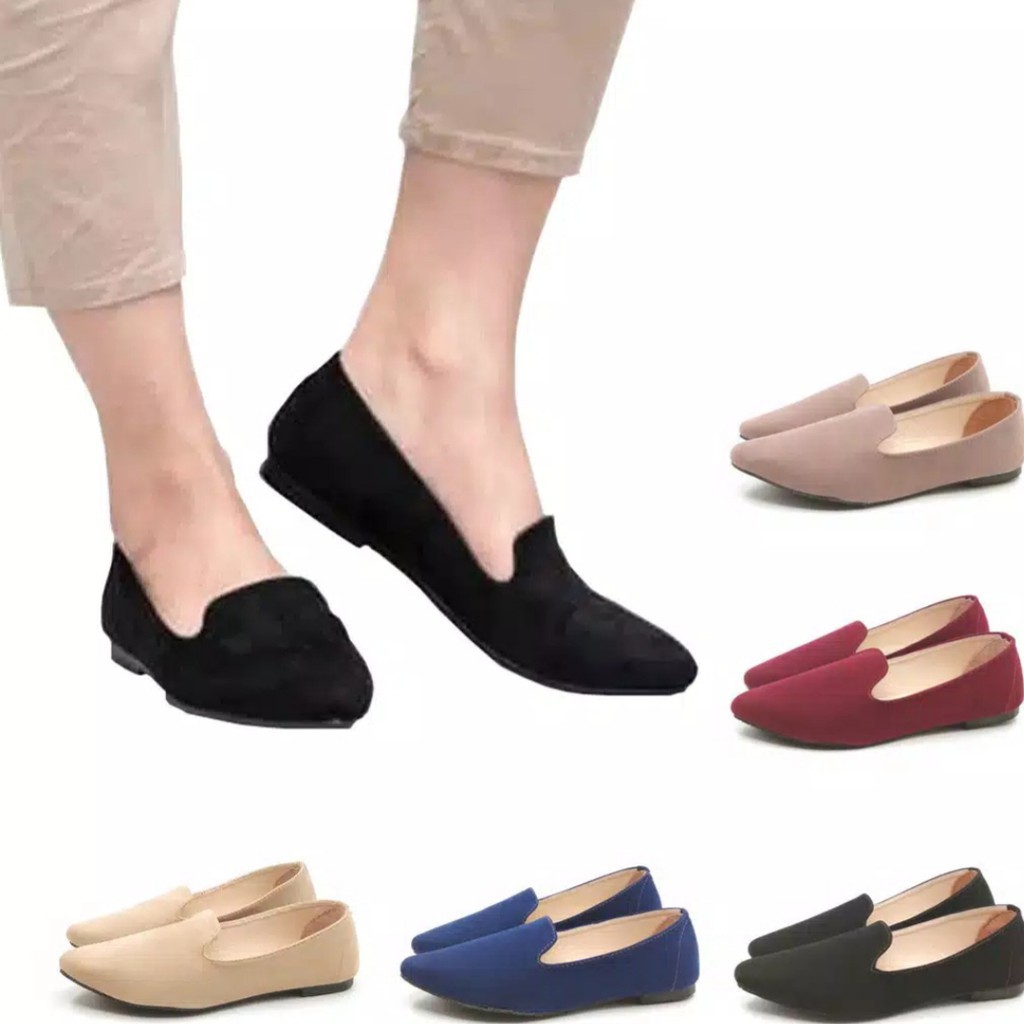 Sepatu Flat TONGUE / SUDAH PAKAI DUS