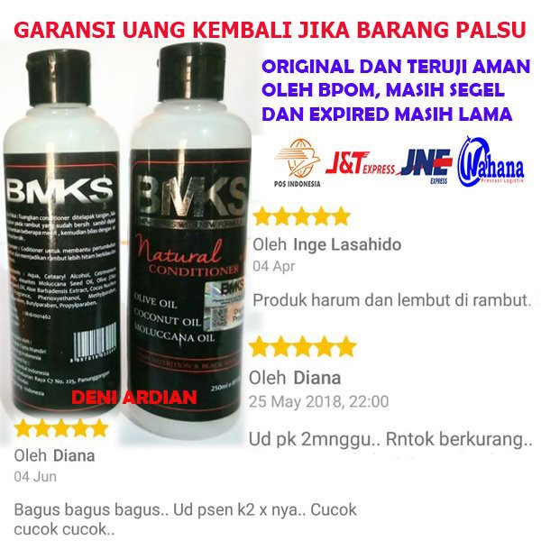 [COD] 3in1 Paket Penumbuh Rambut Shampo+Kondisioner+Minyak Ampuh dalam 2 Minggu | BMKS Kemiri BPOM