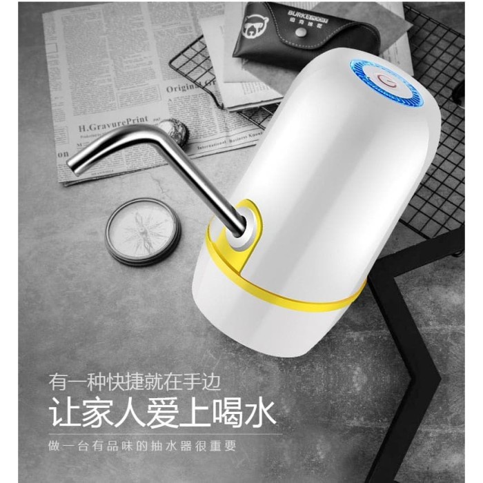 OneTwoCups Pompa Elektrik Air Minum Galon Rechargeable - K012 - Black