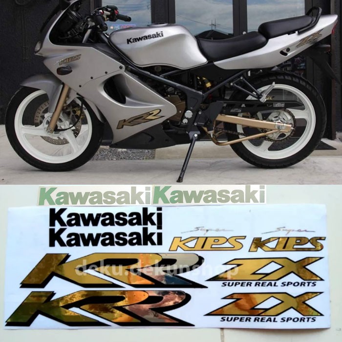 Striping Ninja Krr Zx 150 warna silver Pnp