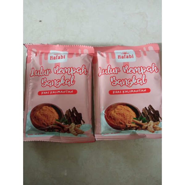 1 pack lulur bangkal hafabi isi 16pcs
