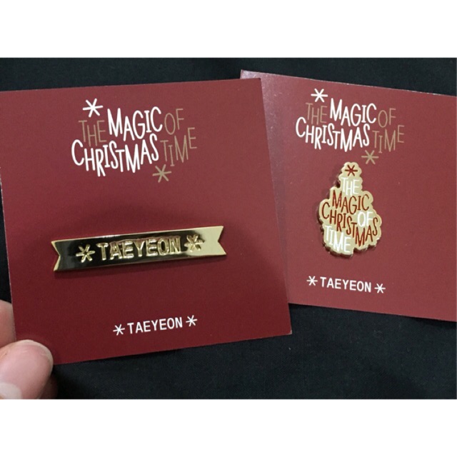 Taeyeon SNSD Official Concert Merchandise "The Magic of Christmas Time" Badge
