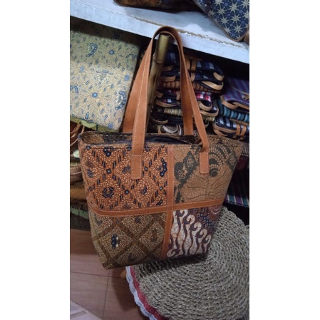 TAS KULIT BATIK PERCA BESAR