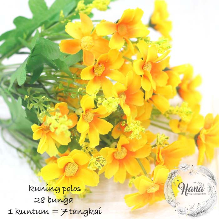 Bunga krisan mini/ Daisy artificial flower / bunga plastik shabby chic-5
