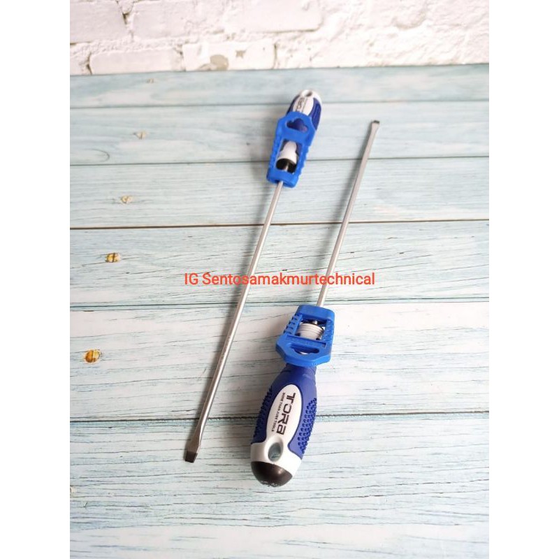 TORA 4 X 200 MM (-) Obeng Karbulator Carbulator Kurus Panjang Minus