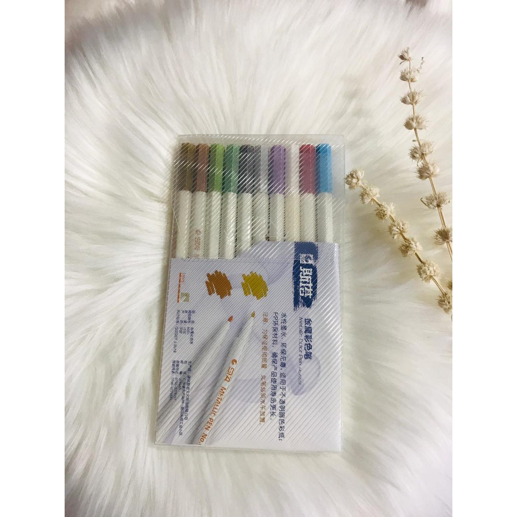 

《PLAN-V》STA METALIC ROUND PEN | SPIDOL WARNA | PENA KUAS METALIK