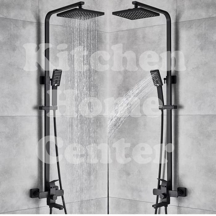 Shower Tiang Column 7780 Hitam Model Minimalis