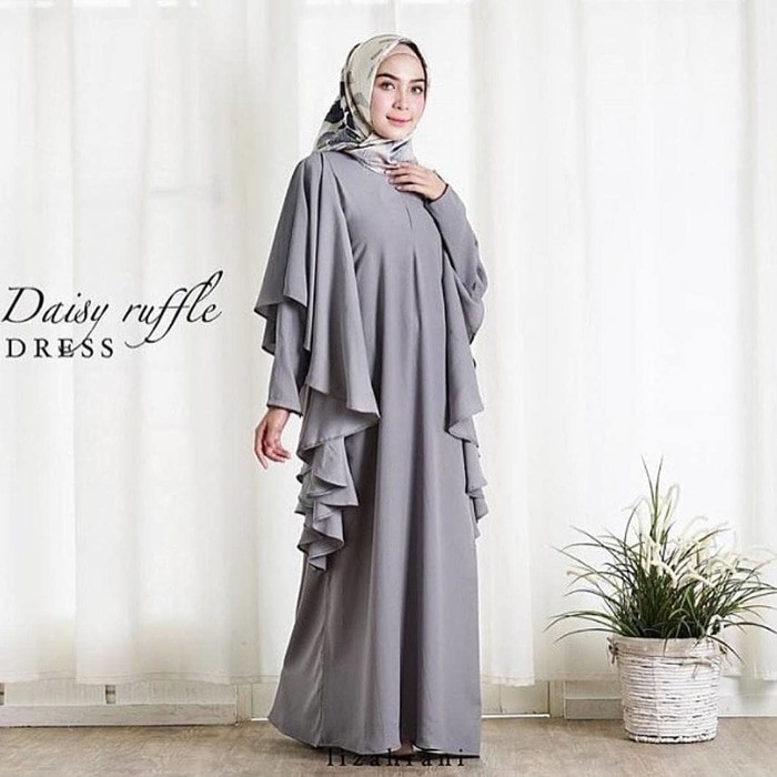 Daisy Maxi Dress Gamis Baju Panjang Wanita Hijab Casual Modern Gamis