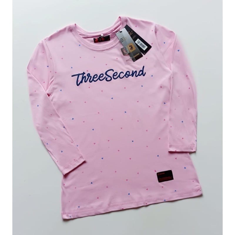 KAOS CEWEK LENGAN PANJANG KAOS 3SECOND