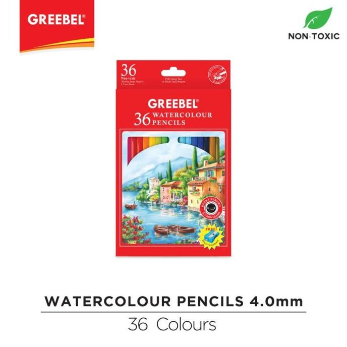 

GREEBEL 6736 3.7 Extra Strong Water Colour Pencil 36 Warna