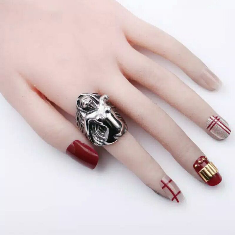 Cincin Pria devil punk style men ring witch series