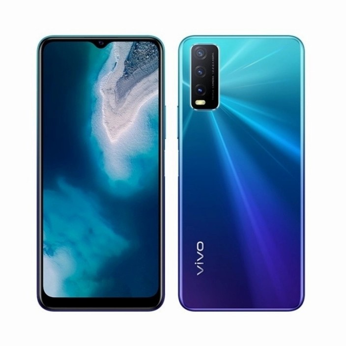 HP Vivo Y20 4/64 GB - Vivo Y 20 Ram 4GB Rom 64GB - Y20 2021 Garansi Resmi - Biru