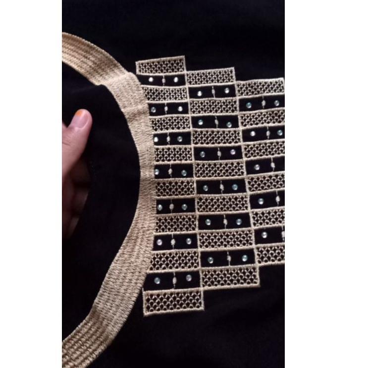 Harga Spesial.. Gallery Exclusive Abaya Hitam Gamis Bordir Piramid