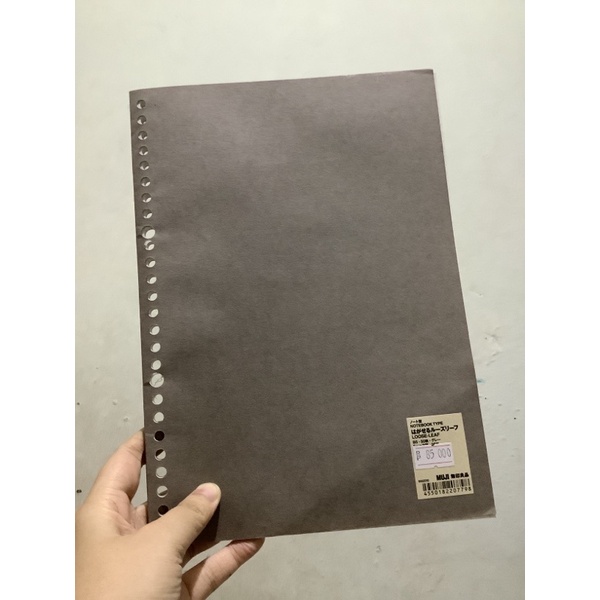 

Notebook b5 muji kertas grid binder