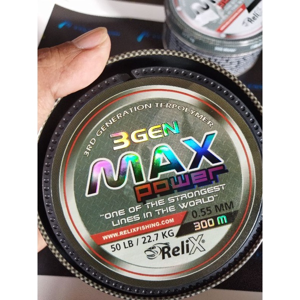 Senar Pancing Relix 3 Gen Power Max  kuat lembut terlaris