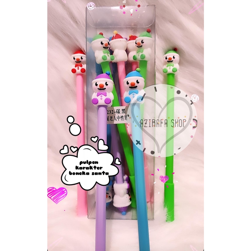 

1 LUSIN PULPEN GEL KARAKTER BONEKA SANTA LUCU IMUT / BOLPEN GEL KARAKTER 12 PC / PULPEN KARAKTER ANAK ANAK