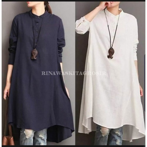 Wendi Tunik / Atasan Wanita Terbaru 2021 / Baju Murah / Kekinian  QI590 Tunik Shanghai Jumbo [Baju A