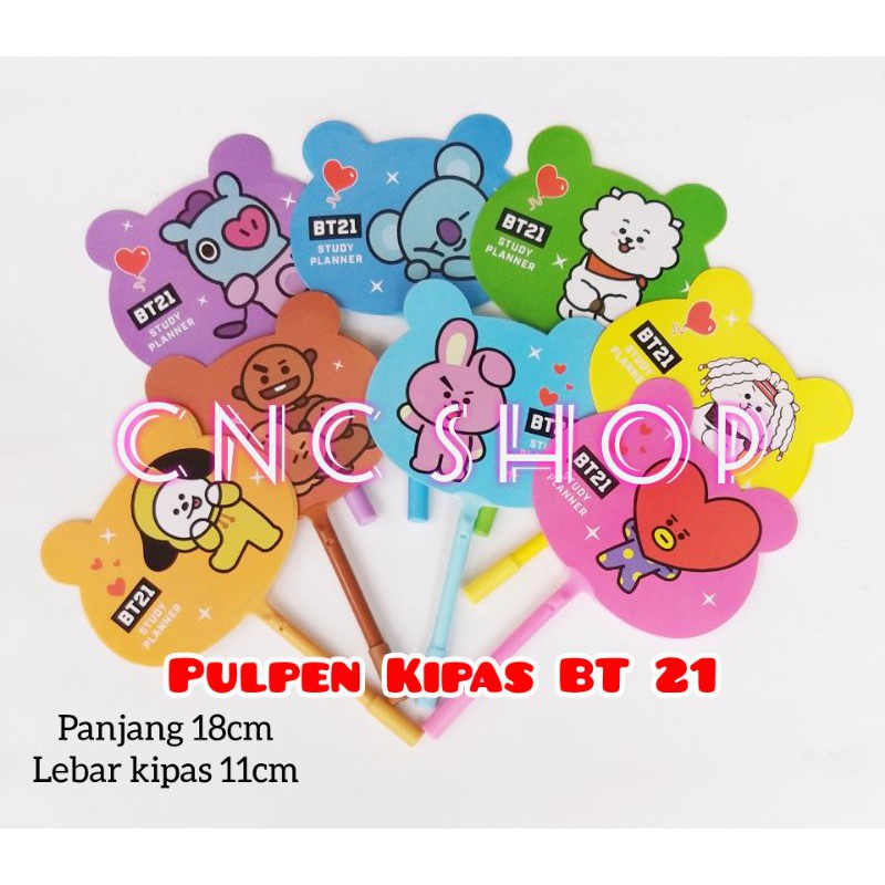 Pulpen Kipas BT 211 Line Lucu Murah Alat Tulis Anak