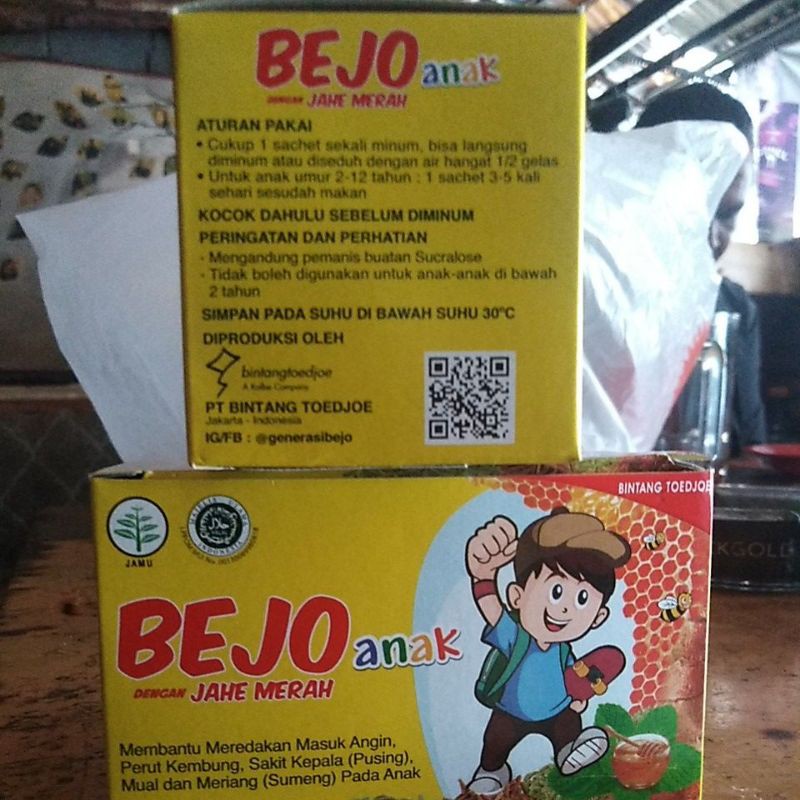 BEJO anak dengan JAHE MERAH