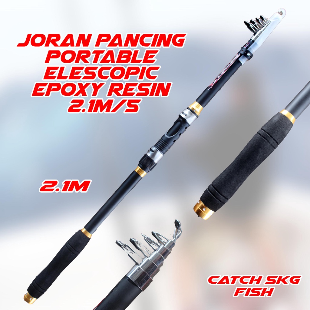 Joran Joran Set Alat Pancing Laut  Daiwa  Ikan Murah Joran Pancing Portable Telescopic Epoxy Resin 2