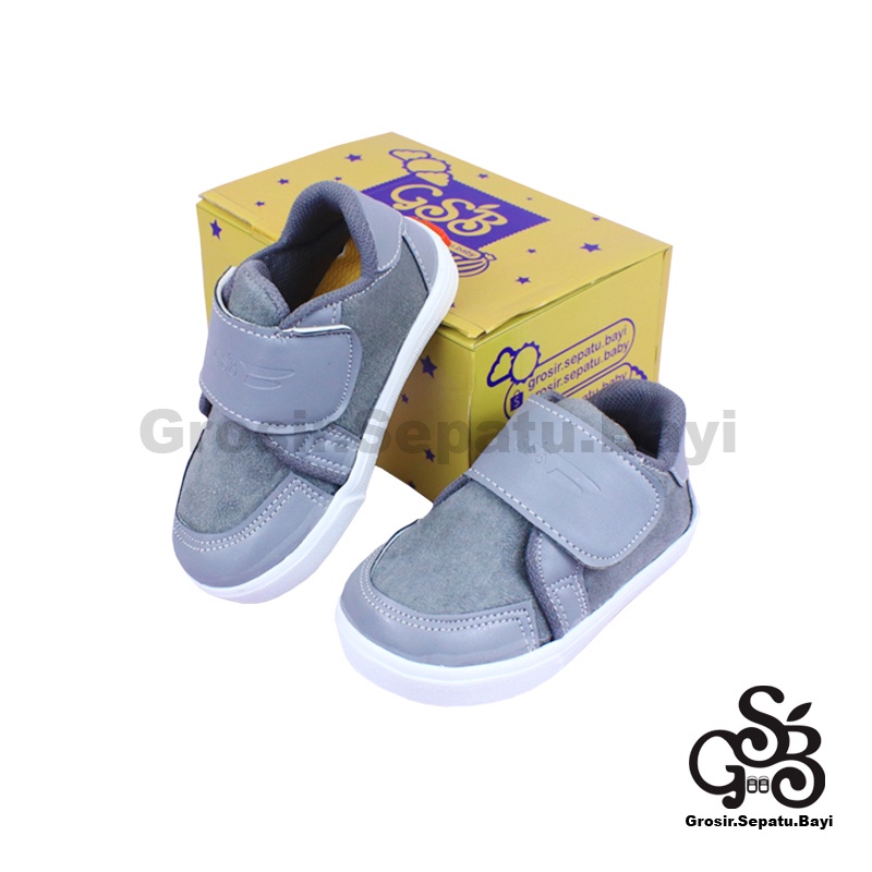 sepatu sneakers anak sepatu anak laki laki sepatu anak perempuan model casual suede polos kids abu polos ringan  fleksibel &amp; Anti Slip