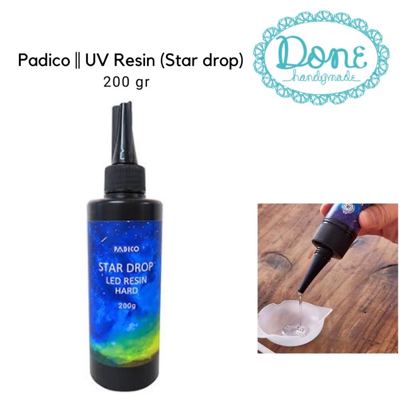 Padico star drop uv LED resin original uv led resin  bening resin kerajinan tangan bahan craft donehandymade done handymade jual bahan kerajinan tangan