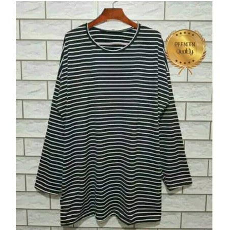 Baju Atasan Tunik Salur Jumbo