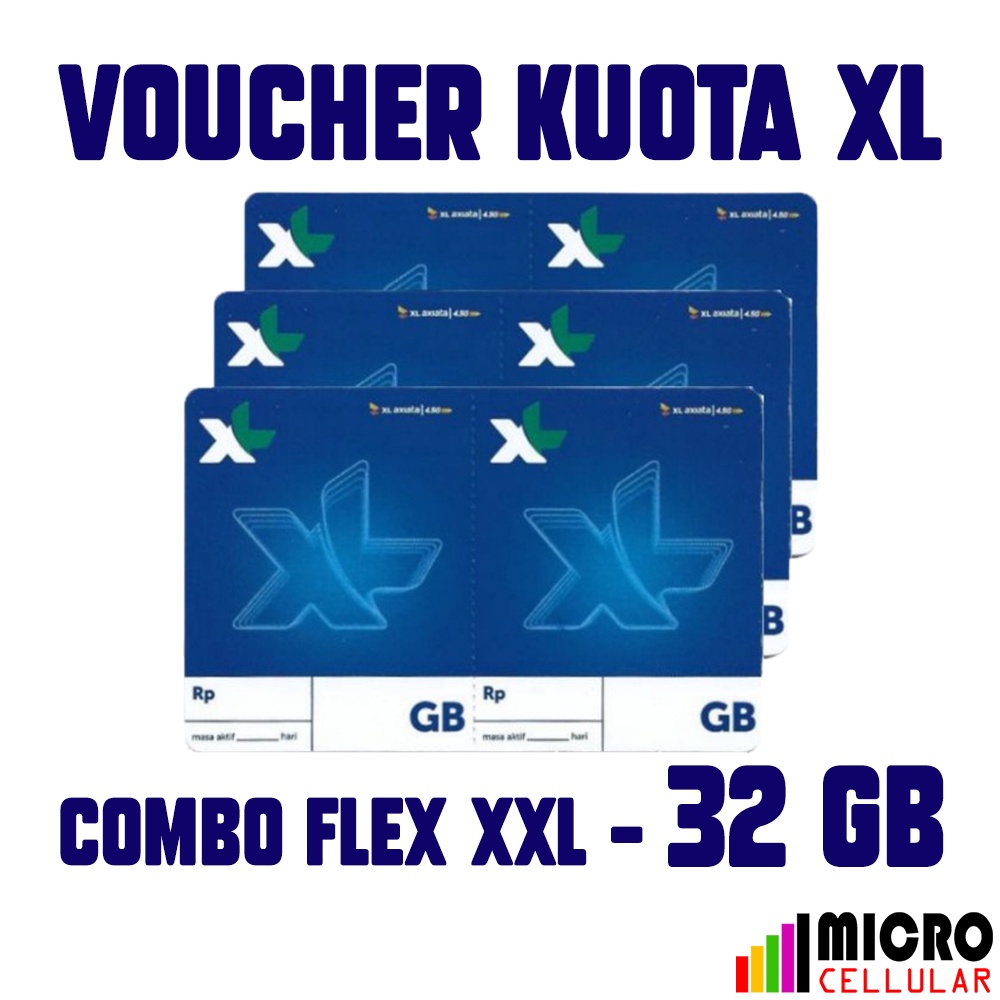 Voucher XL Combo Flex XXL 32 GB + Bonus Kuota 10 GB