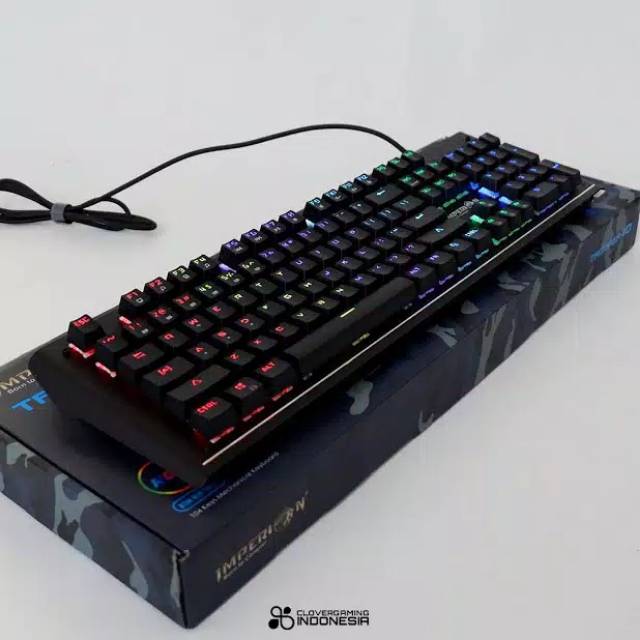 Keyboard Gaming Imperion Trooper 10 KG-M10F Mechanical, RGB mirip imperion MECH 10