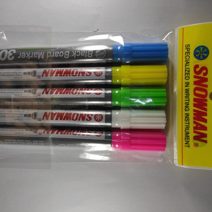 

Cantik Snowman Black Board Marker 300 Isi 5 Limited