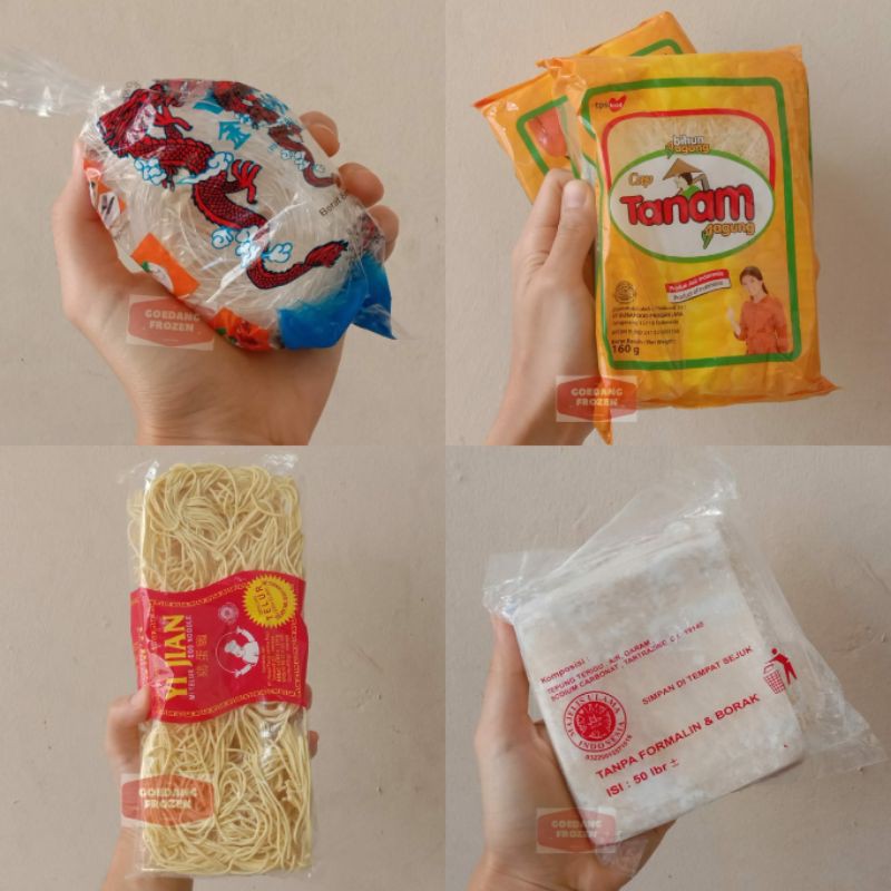 Kwetiau / Mie Telor / Mie Gepeng Yi Jian / Soun / Bihun / Kulit Pangsit