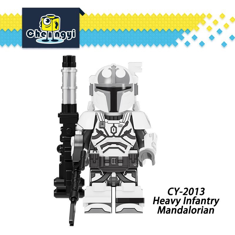 Mainan Action Figure Star Wars Heavy Infantry Mandalorian Armor Blaster CY8002