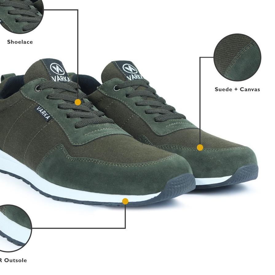 Terbaru - Sepatu Sneakers Pria V 4042 Brand Varka Sepatu Olahraga Jogging Kuliah  .