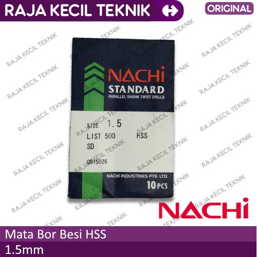 Nachi Mata Bor Besi HSS per pcs 1.0mm s/d 9.5mm