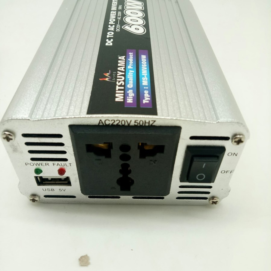 Power Inverter Mitsuyama 600 MS-INV600W / MS 600 Rubah Dc Menjadi AC