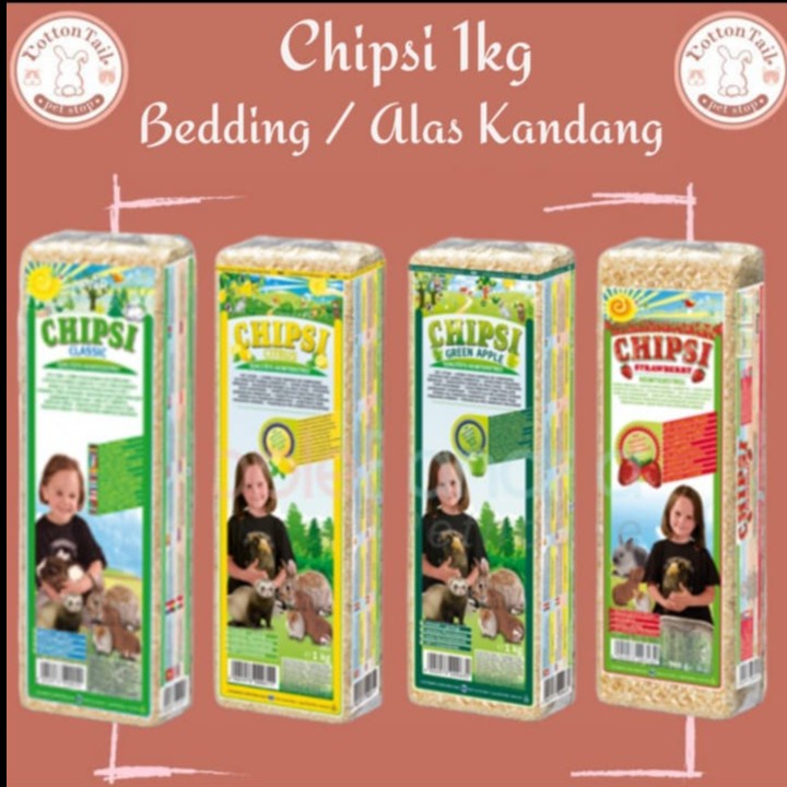 CHIPSI Serut Serbuk Kayu Alas Hamster Kelinci Pet Bedding 1 KG