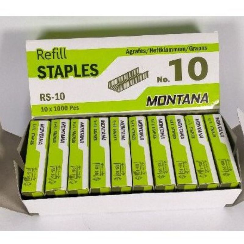 

Grosir [1 pak] isi Staples montana exsis NO 10/ refill Staples yoeker isi 10 pak kecil