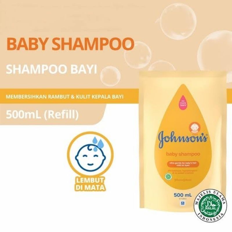 Johnson's Baby Shampoo Gold 500ml - Johnson Shampo Bayi Refill