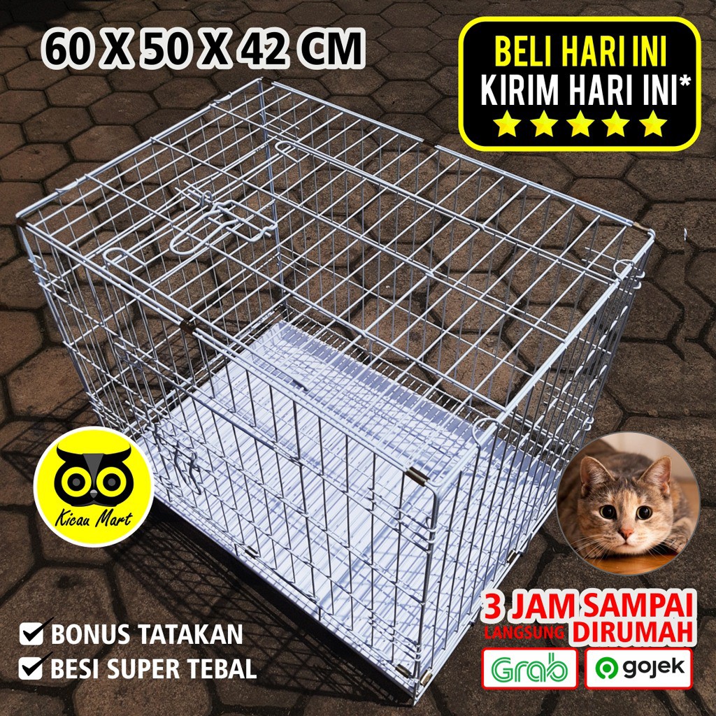 KANDANG KUCING BESI TEBAL IMPORT SUPER JUMBO CARGO SANGKAR KUCING KANDANG KELINCI ANJING MONYET KDCAT