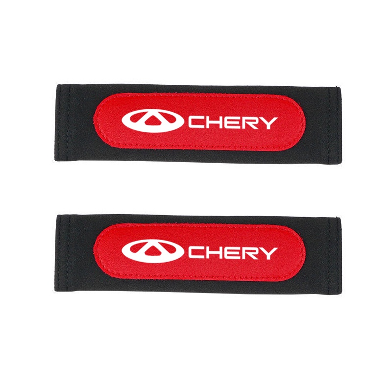 2pcs Cover Pelindung Sabuk Pengaman Mobil Untuk Chery Blossom QQ Tiggo 2 3 5 7 8 3X Fulwin Arrizo T11 A1 A5 M11 Fora