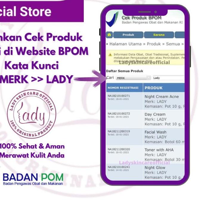 ➹ LADY - Day Cream 20gr + Night Cream Glow 20gr ♣