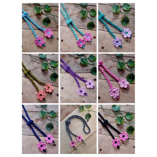 Strap Mask Rajut 2 in 1 strap mask rajut simple pengait masker