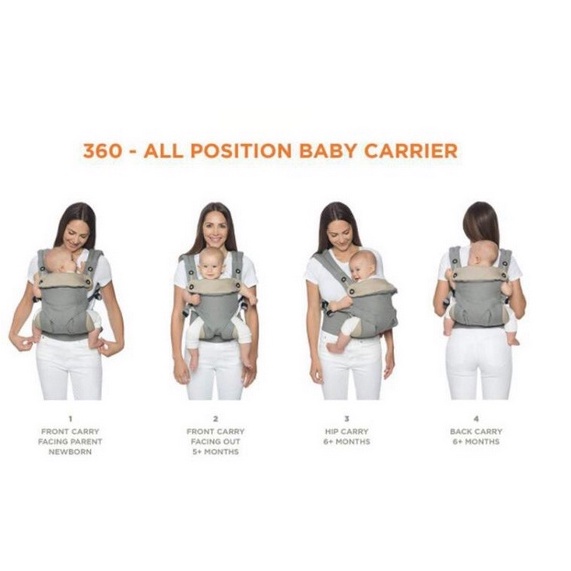 Ergobaby Omni 360 Cool Air Mesh Carrier - Ergo Baby Original Gendongan Anak Bayi Baby Carrier Support