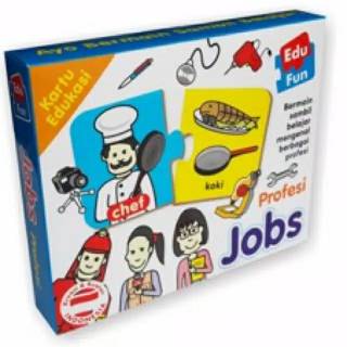 Kartu Edukasi Profesi Job Flashcard edufun pekerjaan 