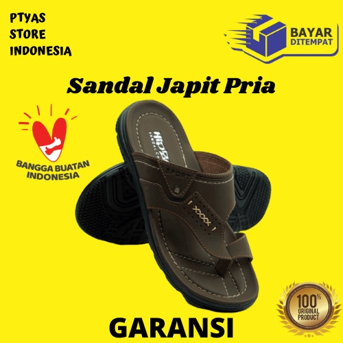 Sandal Fashion Sendal Jepit Japit Pesta Kondangan Hajatan Hangout Cowok Pria Kekinian Murah Original